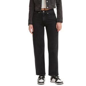 Levi's Mid-Rise '94 Baggy Straight Jeans Black Stonewash Size 32